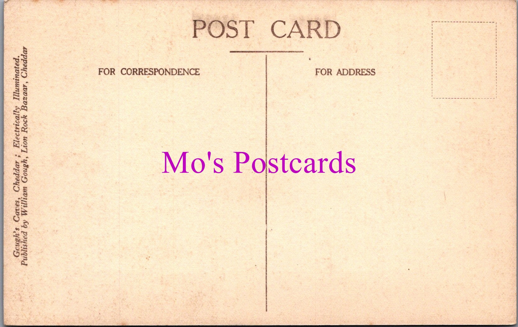 Somerset Postcard - Gough's Caves, Cheddar  SW14928