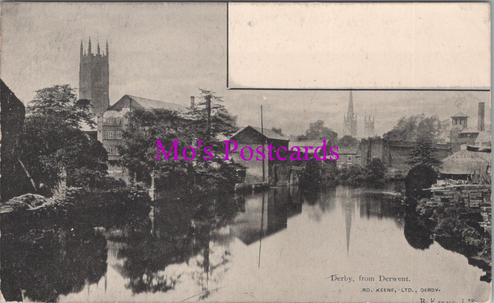 Derbyshire Postcard - Derby, From Derwent   SW14931