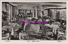 Load image into Gallery viewer, Shipping Postcard - R.M.S.&quot;Queen Mary&quot; Ocean Liner. Tourist Lounge  SW14937
