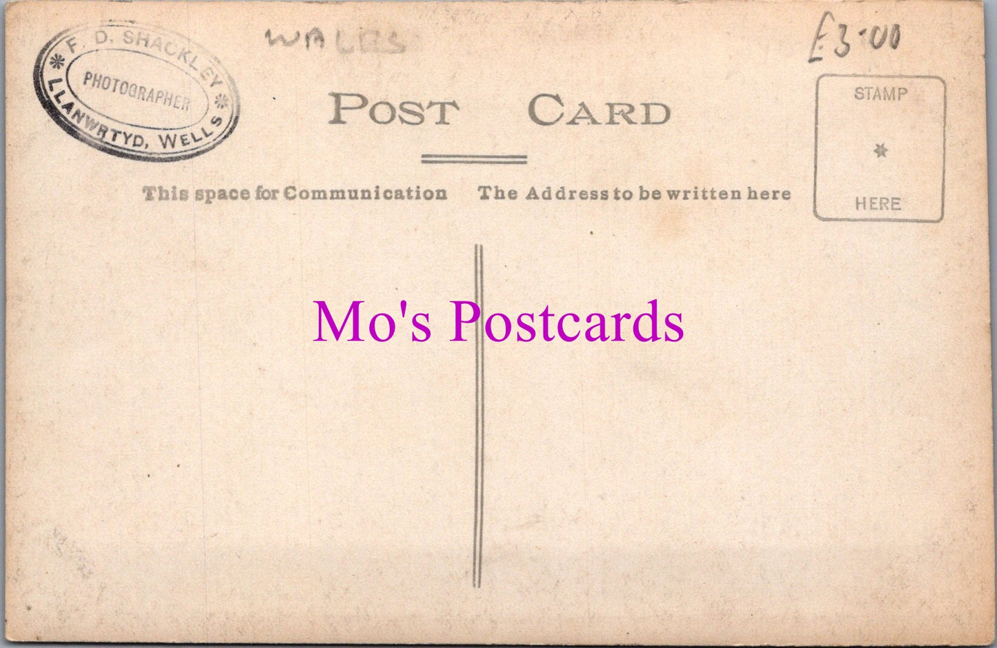 Wales Postcard - Dolecoed Park, Llanwrtyd Wells  SW14978