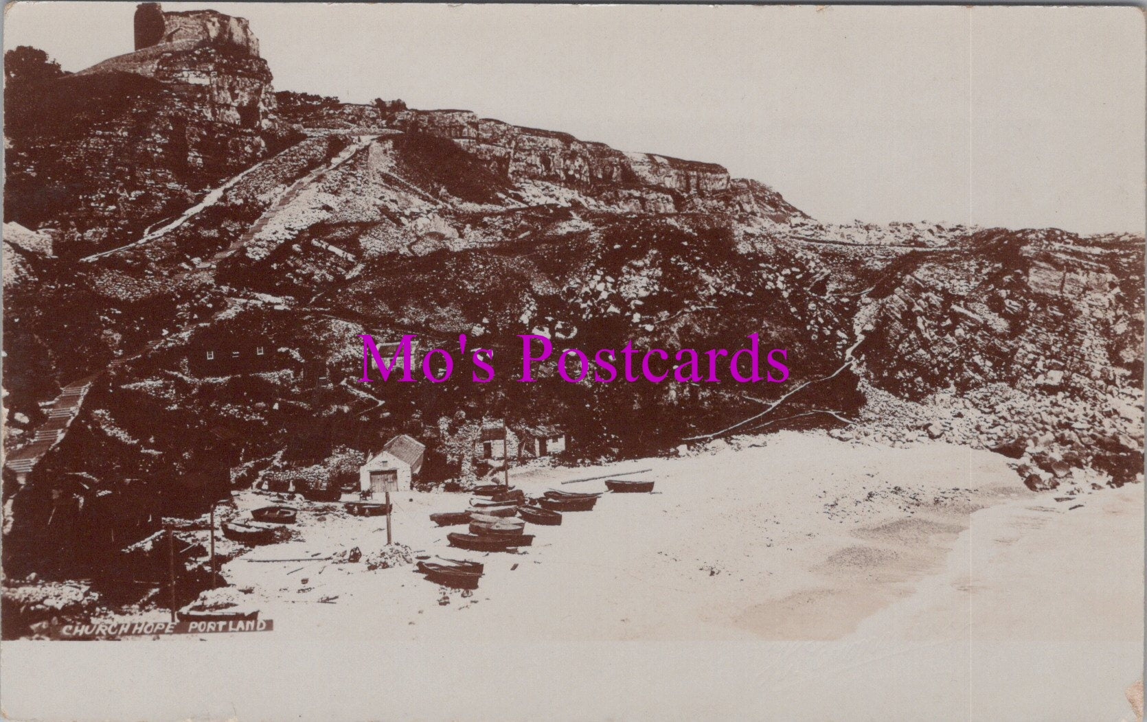 Dorset Postcard - Church Hope, Portland    SW14986