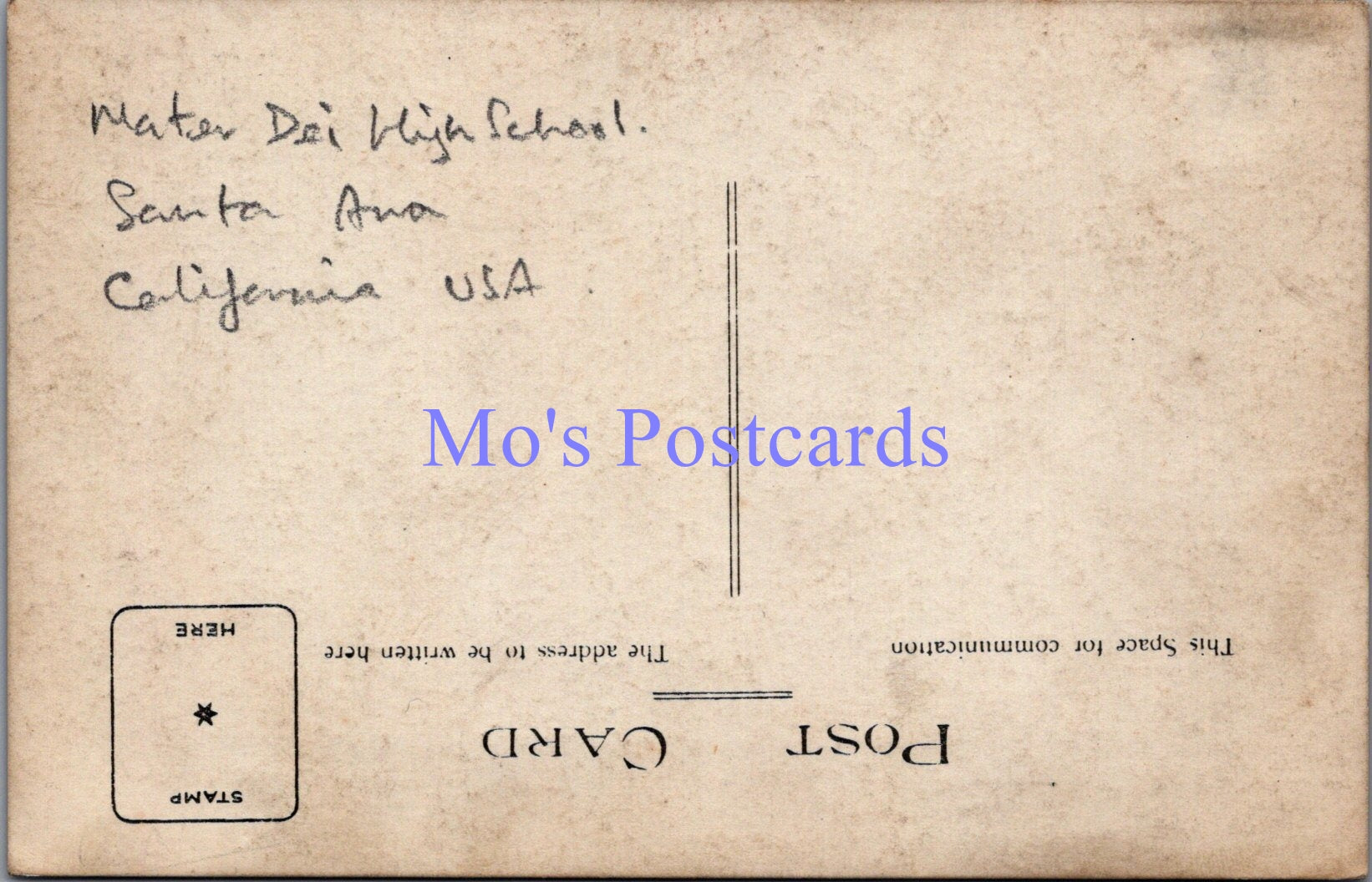 America Postcard - Mater Dei High School, Santa Ana, California  DZ59