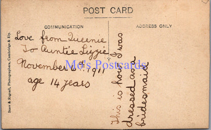Social History Postcard - 14 Year Old Girl Called Queenie   DZ64
