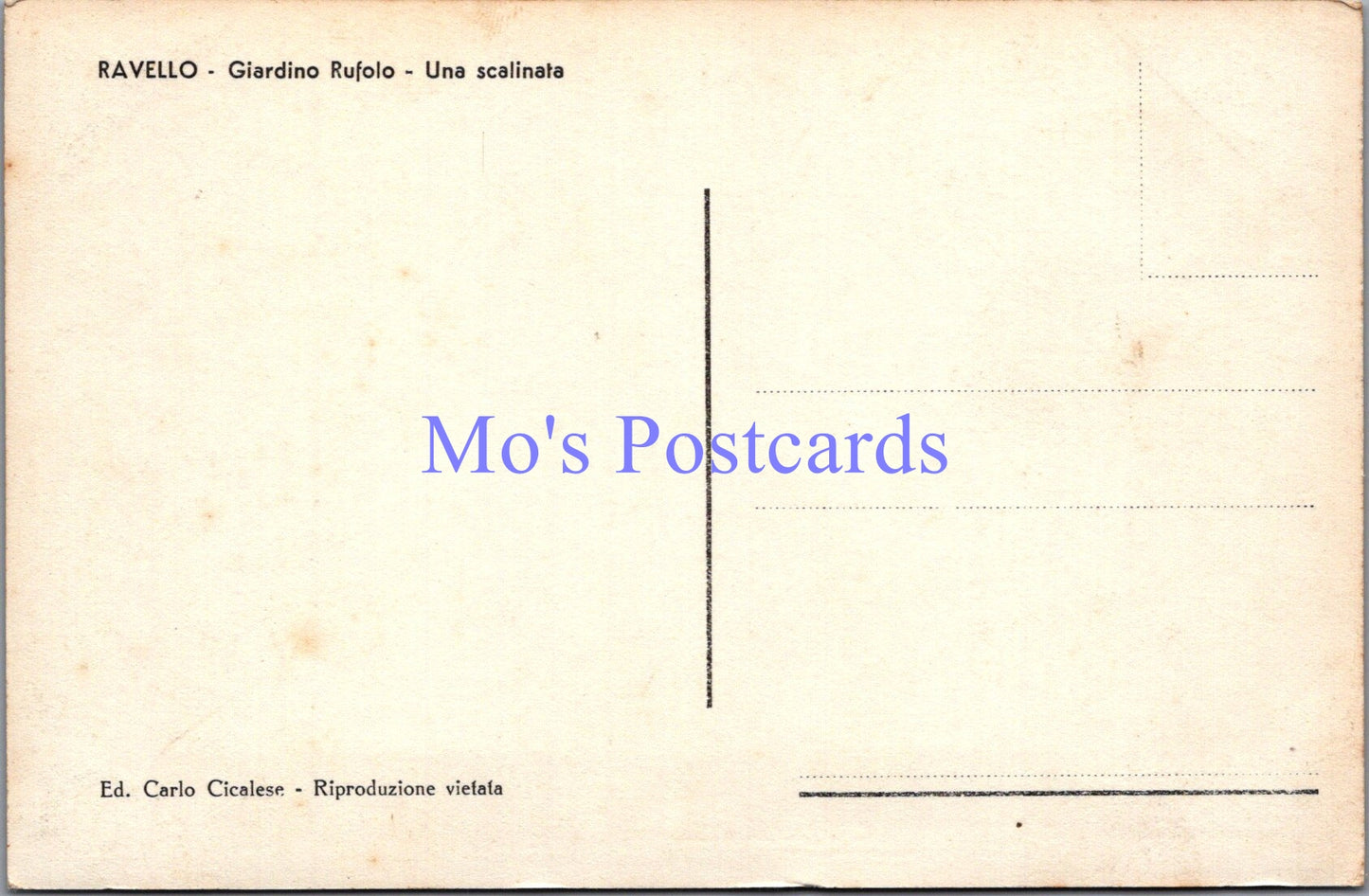 Italy Postcard - Ravello, Giardino Rufolo, Una Scalinata  DZ68
