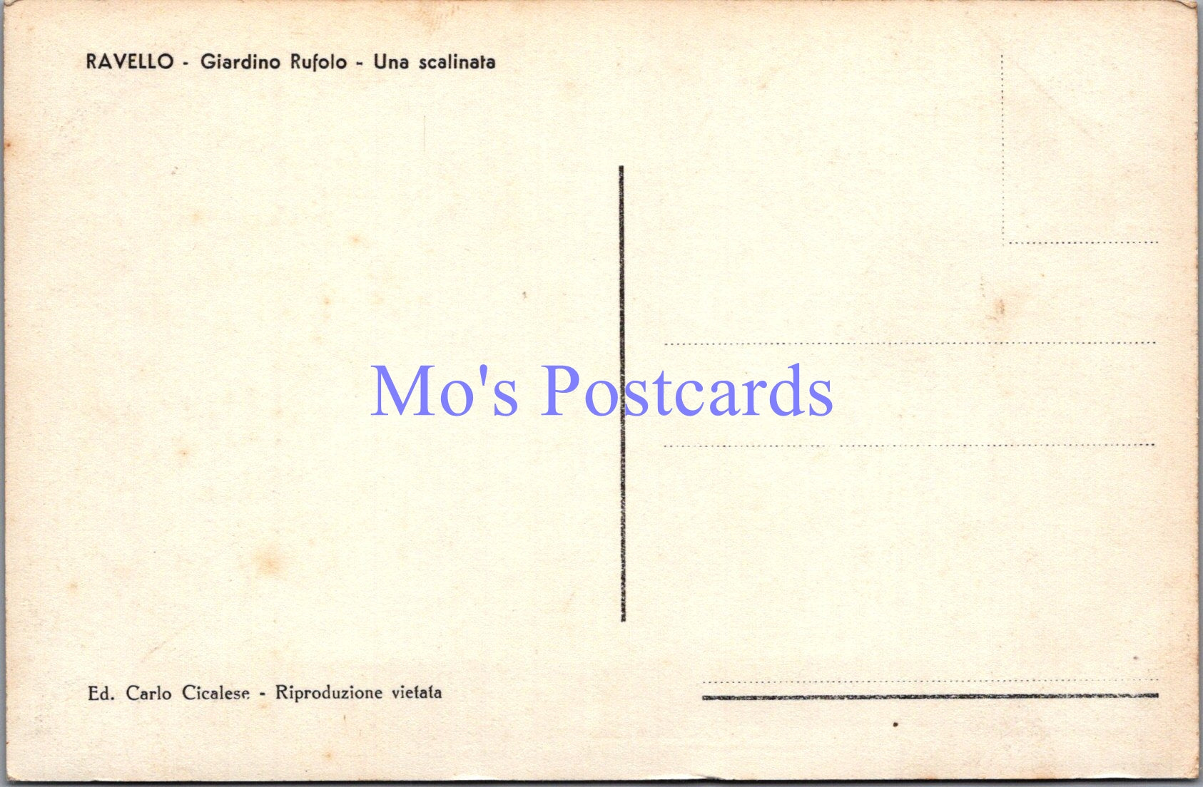 Italy Postcard - Ravello, Giardino Rufolo, Una Scalinata  DZ68