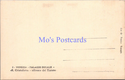 Art Postcard - S.Cristoforo, Affresco Del Tiziano, Palazzo Ducale DZ85