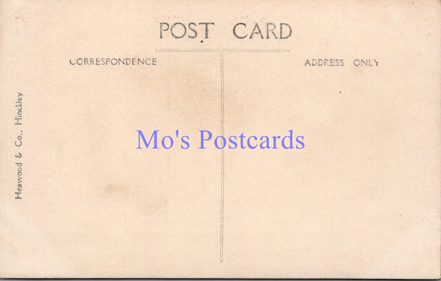 Wedding Postcard - Mr & Mrs Edgar Davis, Hinckley, July 14th 1914 -  DZ97