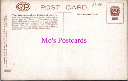 Military Postcard - The Worcestershire Regiment SW15164