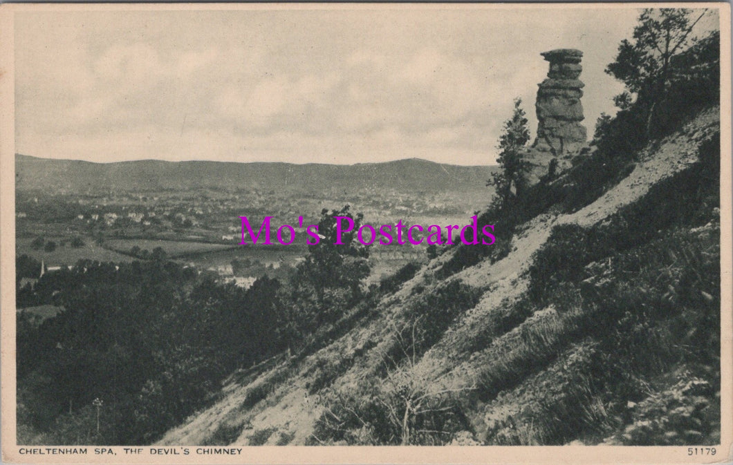 Gloucestershire Postcard - Cheltenham Spa, The Devil's Chimney SW15188