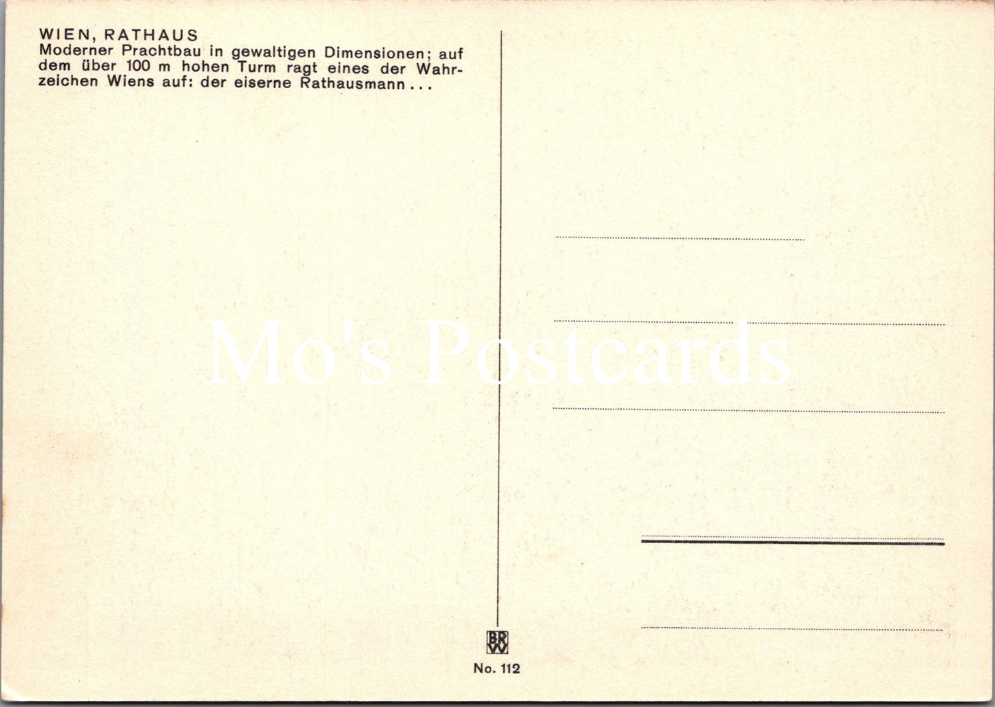 Austria Postcard - Vienna, Wien, Rathaus  SW16606