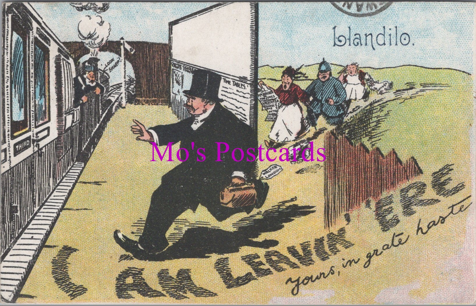 Wales Postcard - Llandilo, I Am Leavin' Ere' SW15795