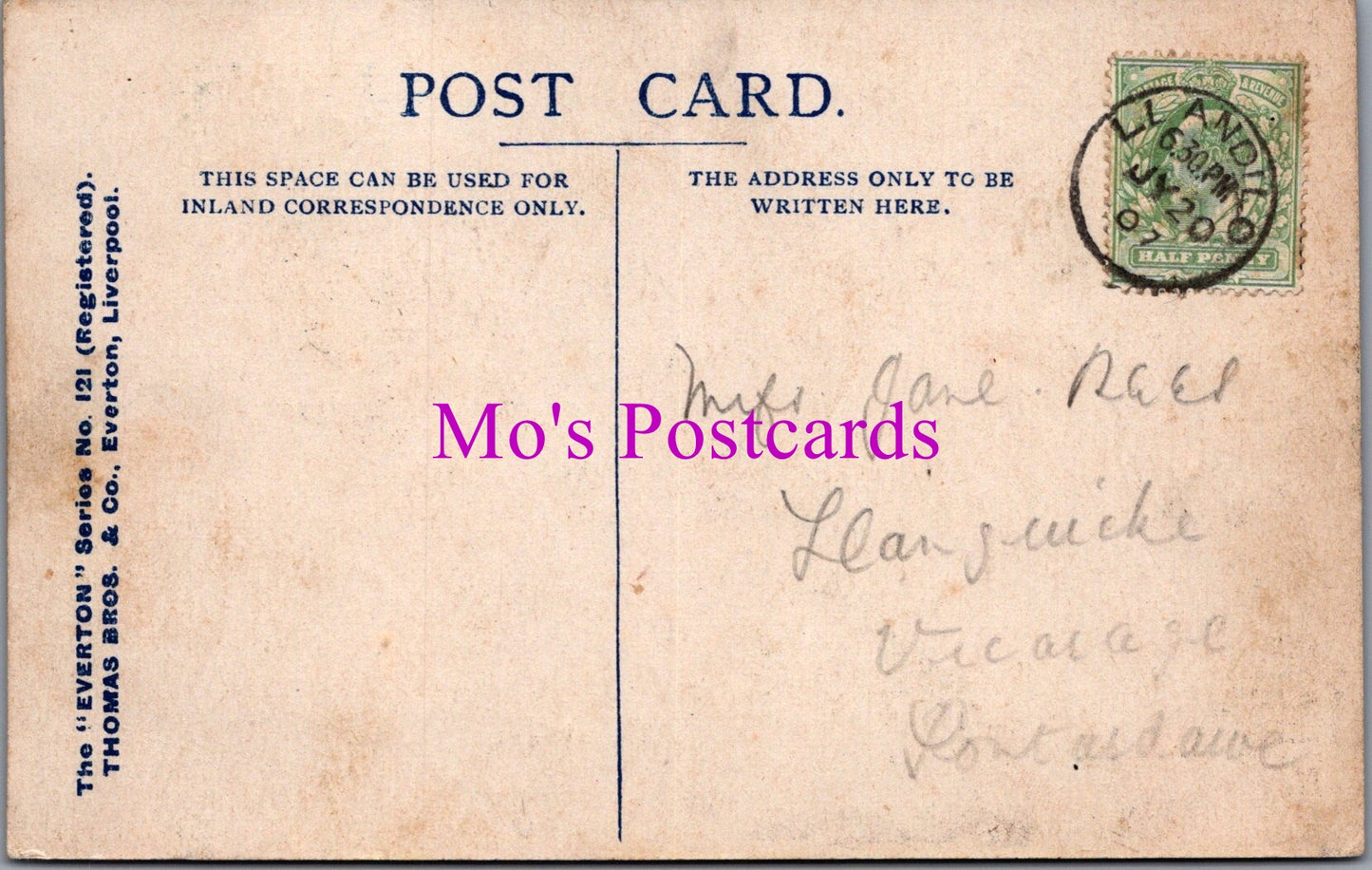 Wales Postcard - Llandilo, I Am Leavin' Ere' SW15795