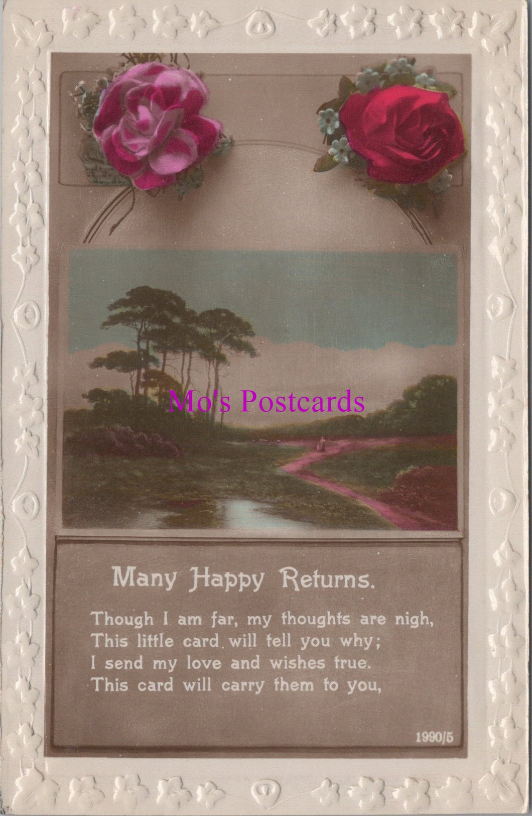 Birthday Greetings Postcard - Many Happy Returns SW15809