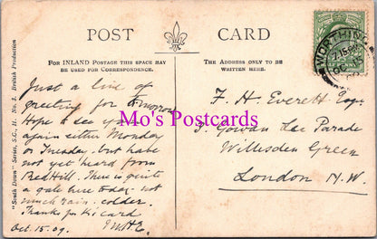 Sussex Postcard - The Wilmington Giant and Downs   SW15830