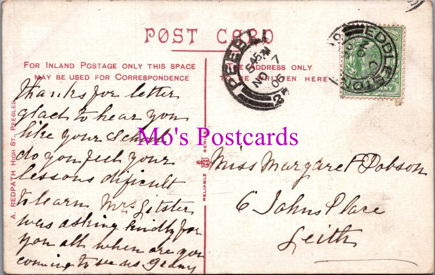 Scotland Postcard - The Gardens, Darnhall, Peebles   SW15844
