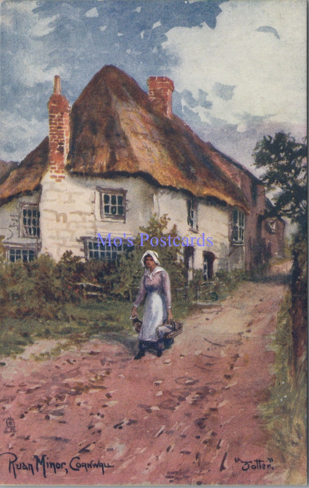 Cornwall Postcard - Ruan Minor. Artist Jotter  SW13865