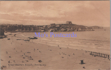 Cornwall Postcard - Newquay, Great Western Beach   SW13872