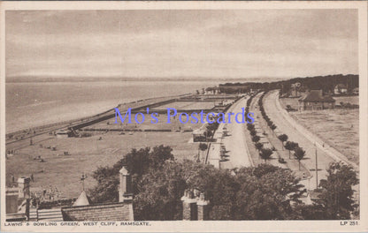 Kent Postcard - Ramsgate Lawns and Bowling Green  DC1926