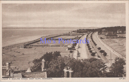 Kent Postcard - Ramsgate Lawns and Bowling Green  DC1926