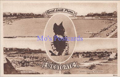 Kent Postcard - Good Luck From Westgate. Black Cat   DC1930