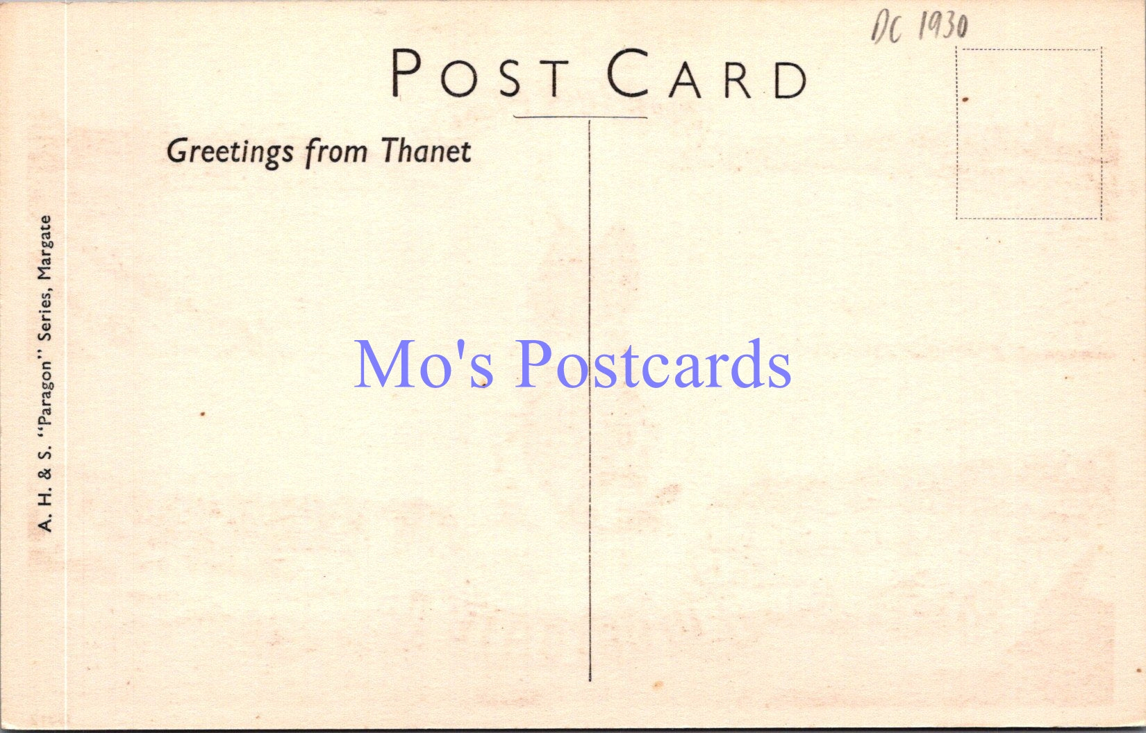 Kent Postcard - Good Luck From Westgate. Black Cat   DC1930
