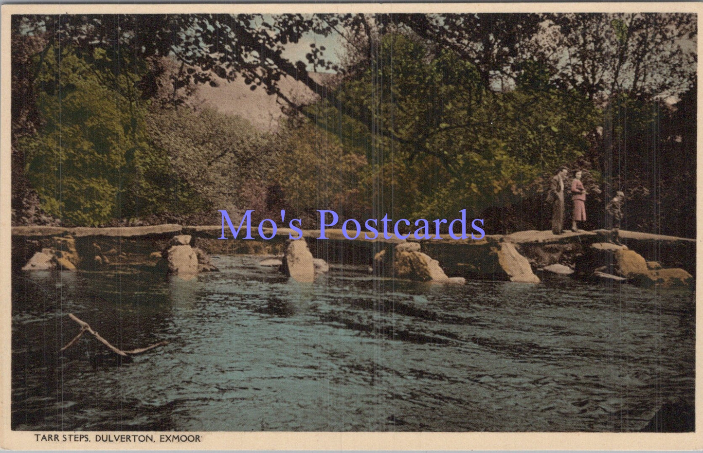 Somerset Postcard - Tarr Steps, Dulverton, Exmoor    DC1959
