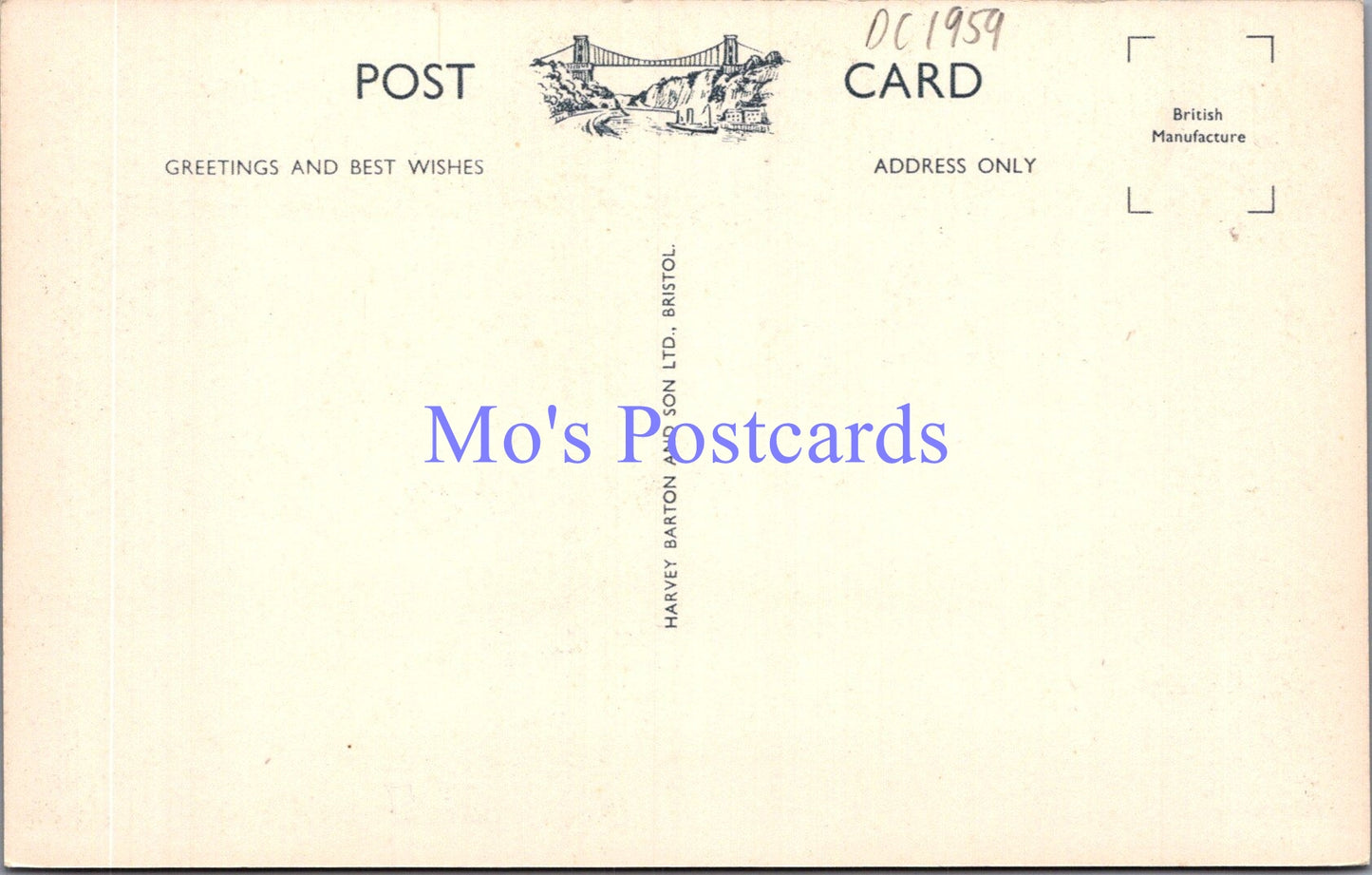 Somerset Postcard - Tarr Steps, Dulverton, Exmoor    DC1959