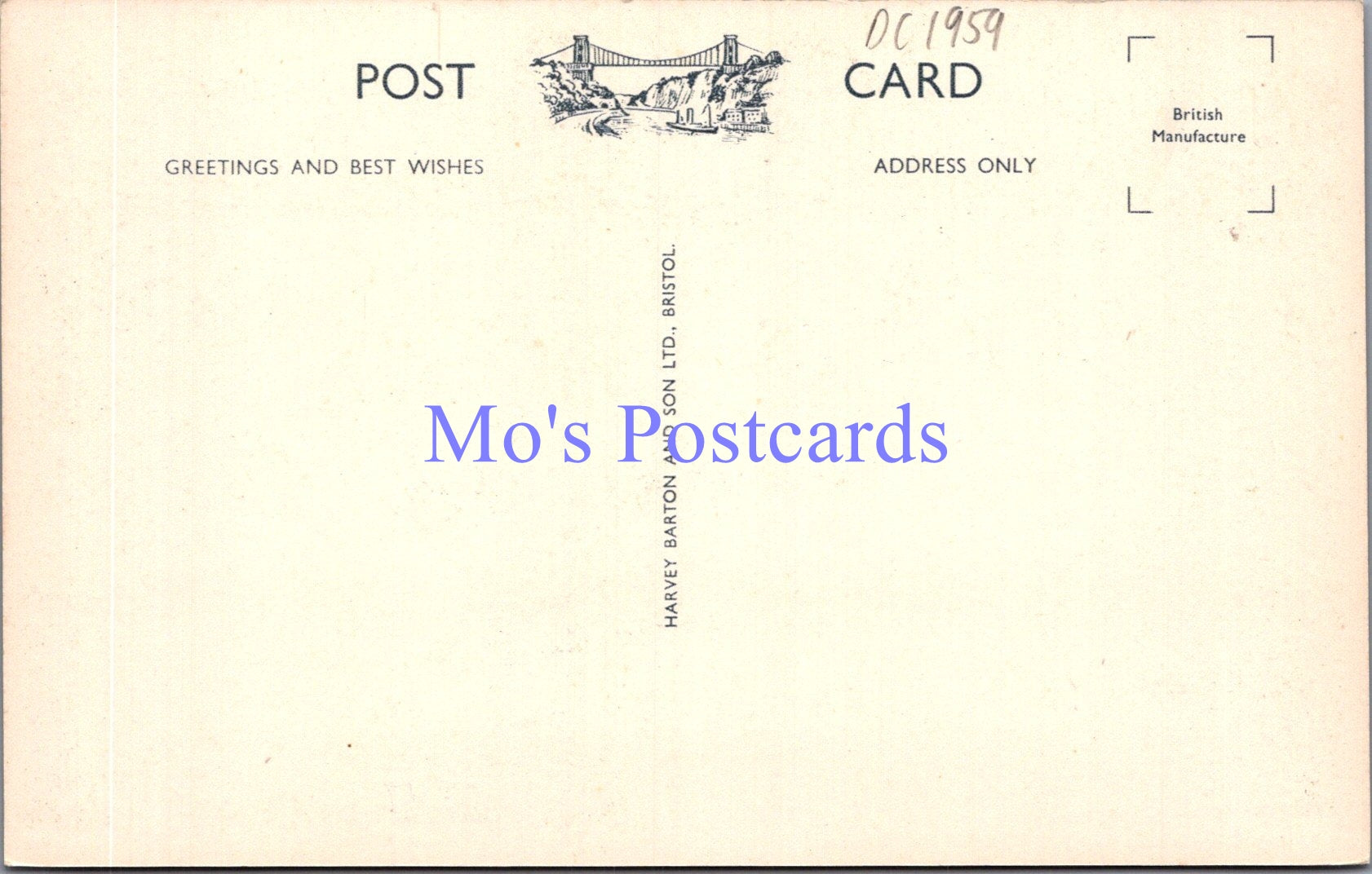 Somerset Postcard - Tarr Steps, Dulverton, Exmoor    DC1959