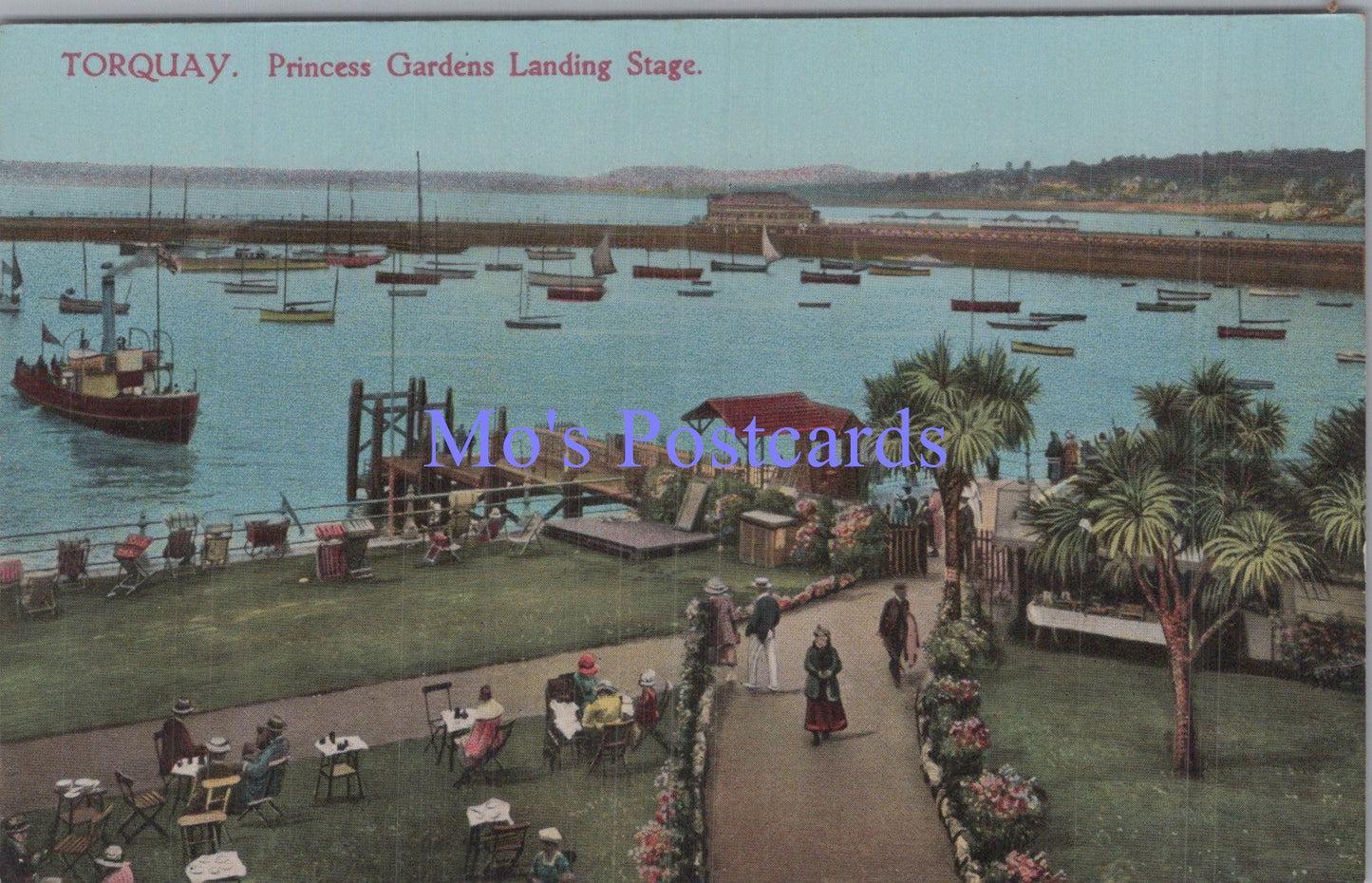 Devon Postcard - Torquay, Princess Gardens Landing Stage  DC1905