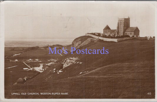 Somerset Postcard - Uphill Old Church, Weston-Super-Mare  DC1909