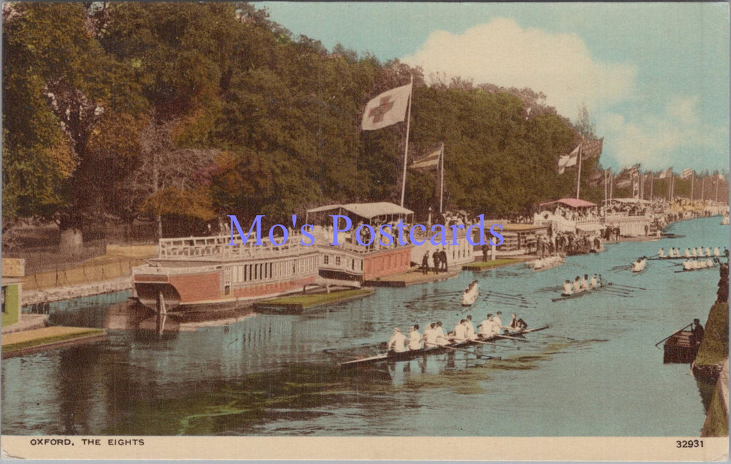Oxfordshire Postcard - Oxford, The Eights    DC1919