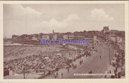 Kent Postcard - Margate Sands and Clock Tower    DC1924