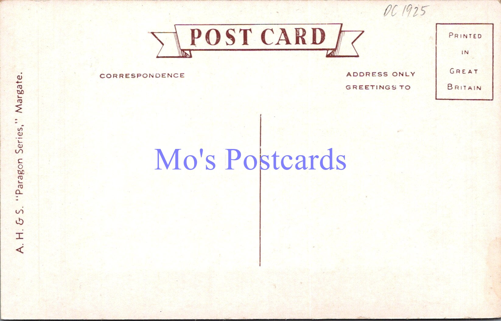 Kent Postcard - Promenade and Sands, Westbrook, Margate   DC1925