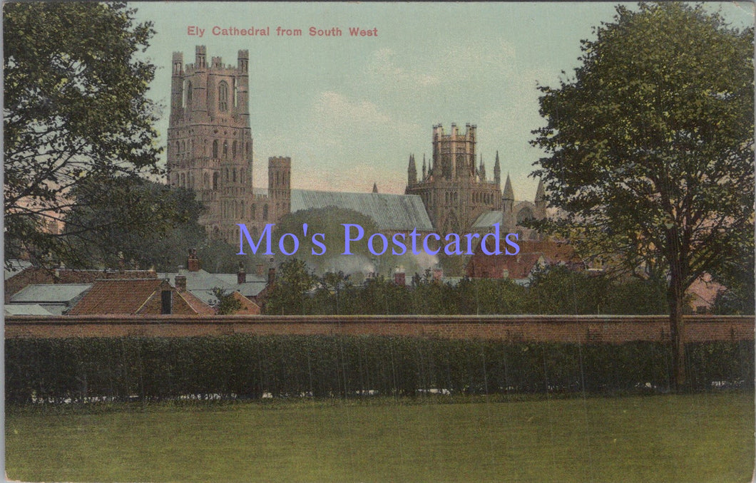 Cambridgeshire Postcard - Ely Cathedral From South West  DC1869