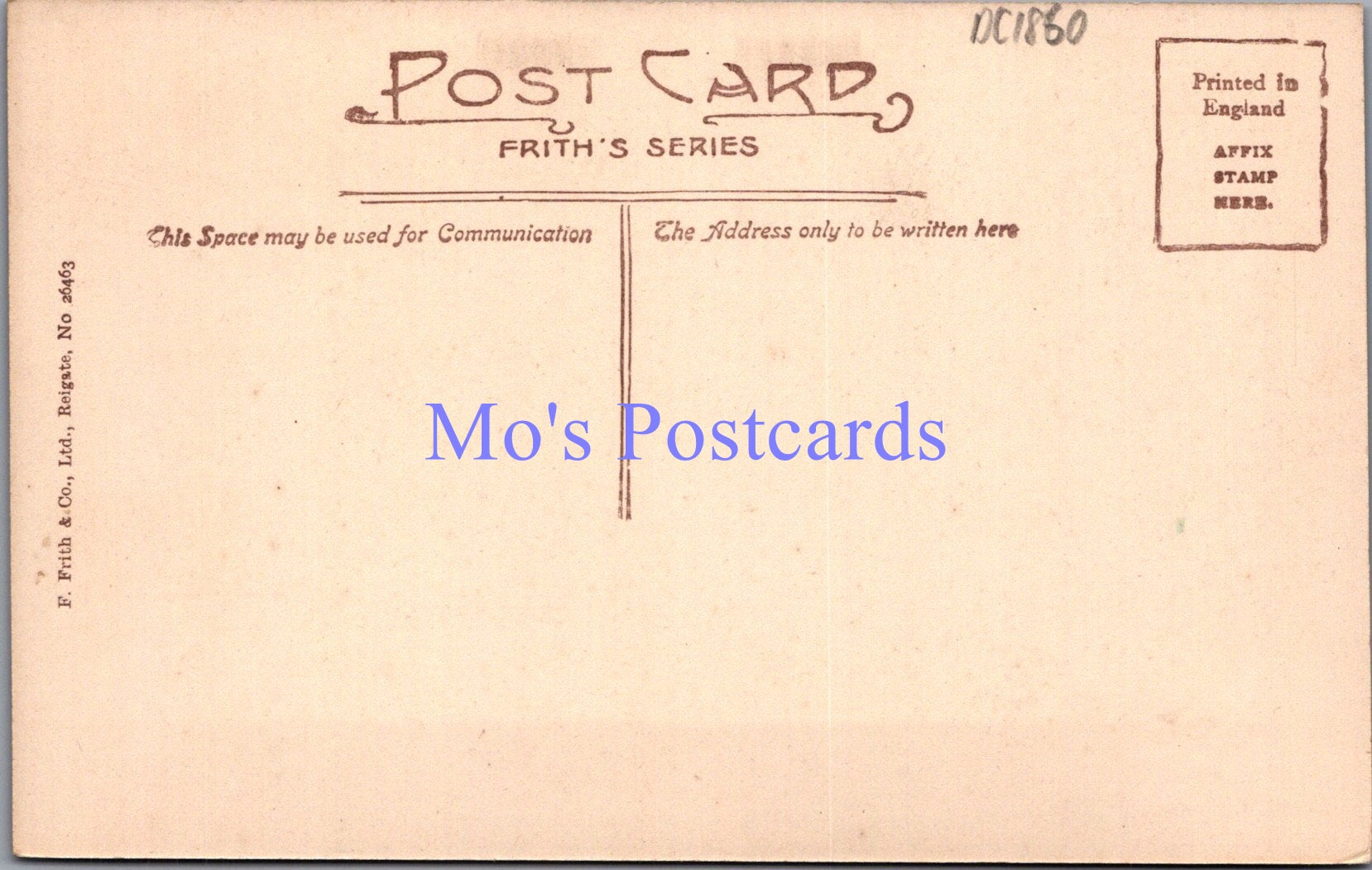 Cambridgeshire Postcard - Cambridge, St John's College  DC1860