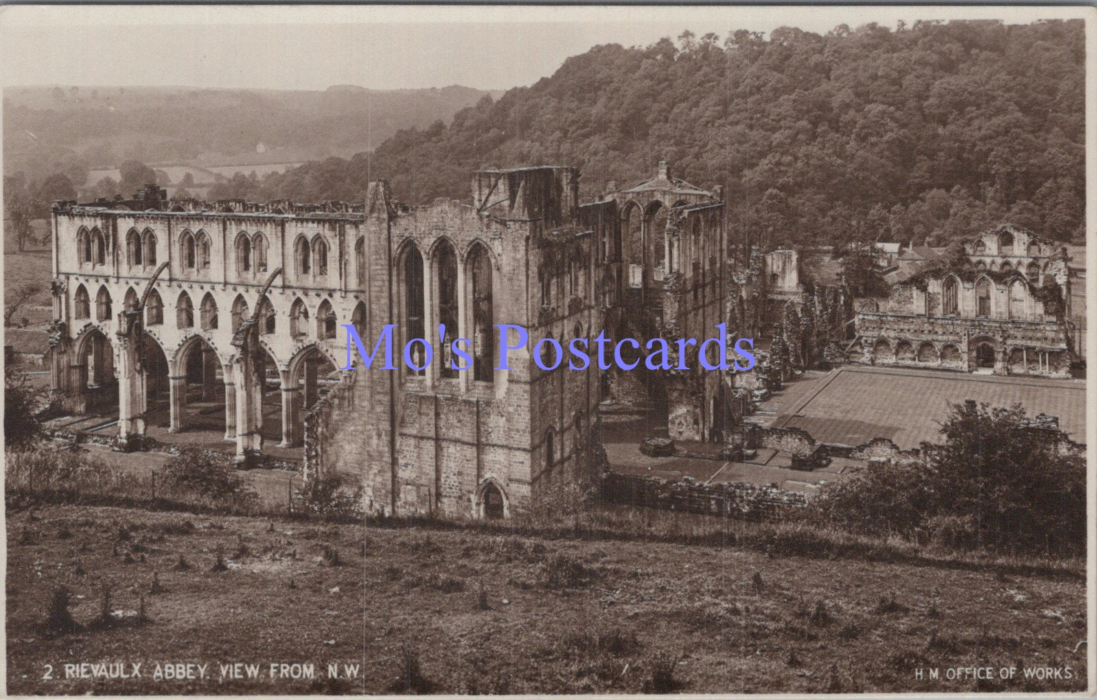 Yorkshire Postcard - Rievaulx Abbey, Near Helmsley  DC1861
