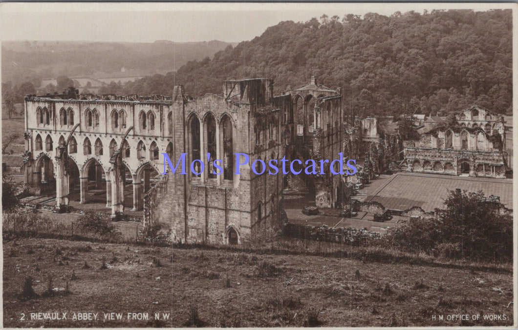Yorkshire Postcard - Rievaulx Abbey, Near Helmsley  DC1861