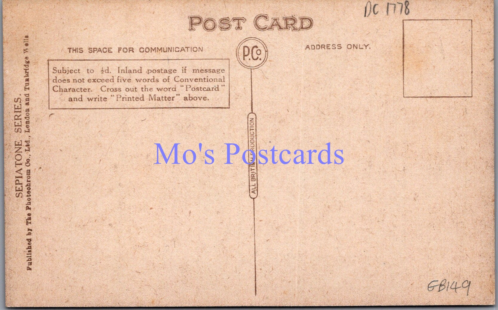 Kent Postcard - Folkestone: Caesars Camp   DC1778