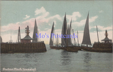 Suffolk Postcard - Lowestoft Harbour Mouth    SW14323