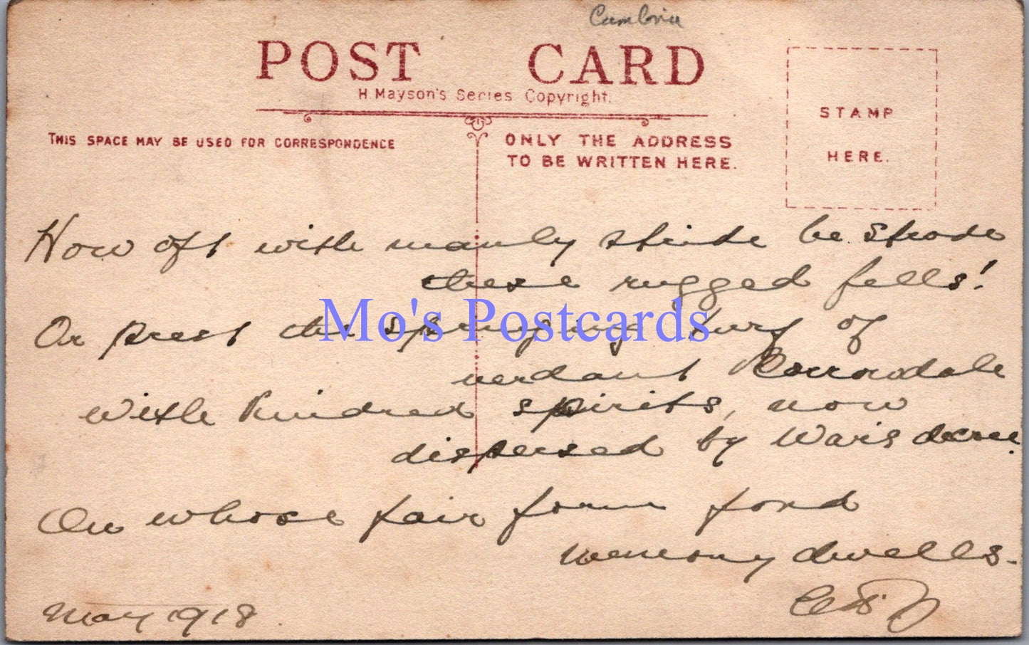 Cumbria Postcard - Rosthwaite Valley   SW14329