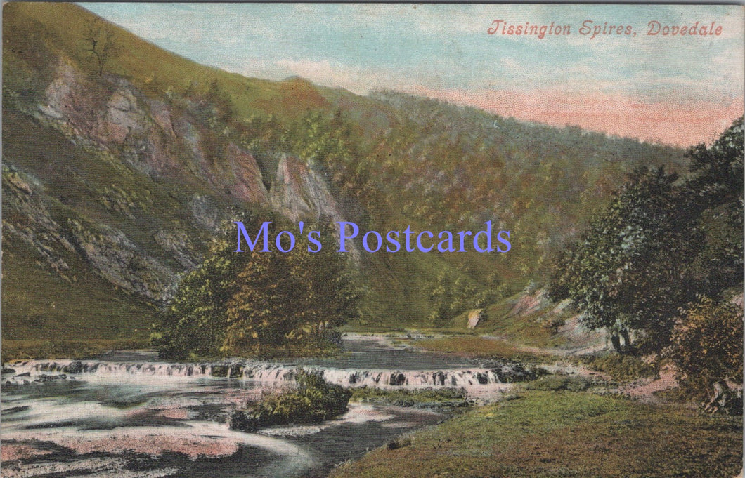 Derbyshire Postcard - Tissington Spires, Dovedale   SW14335