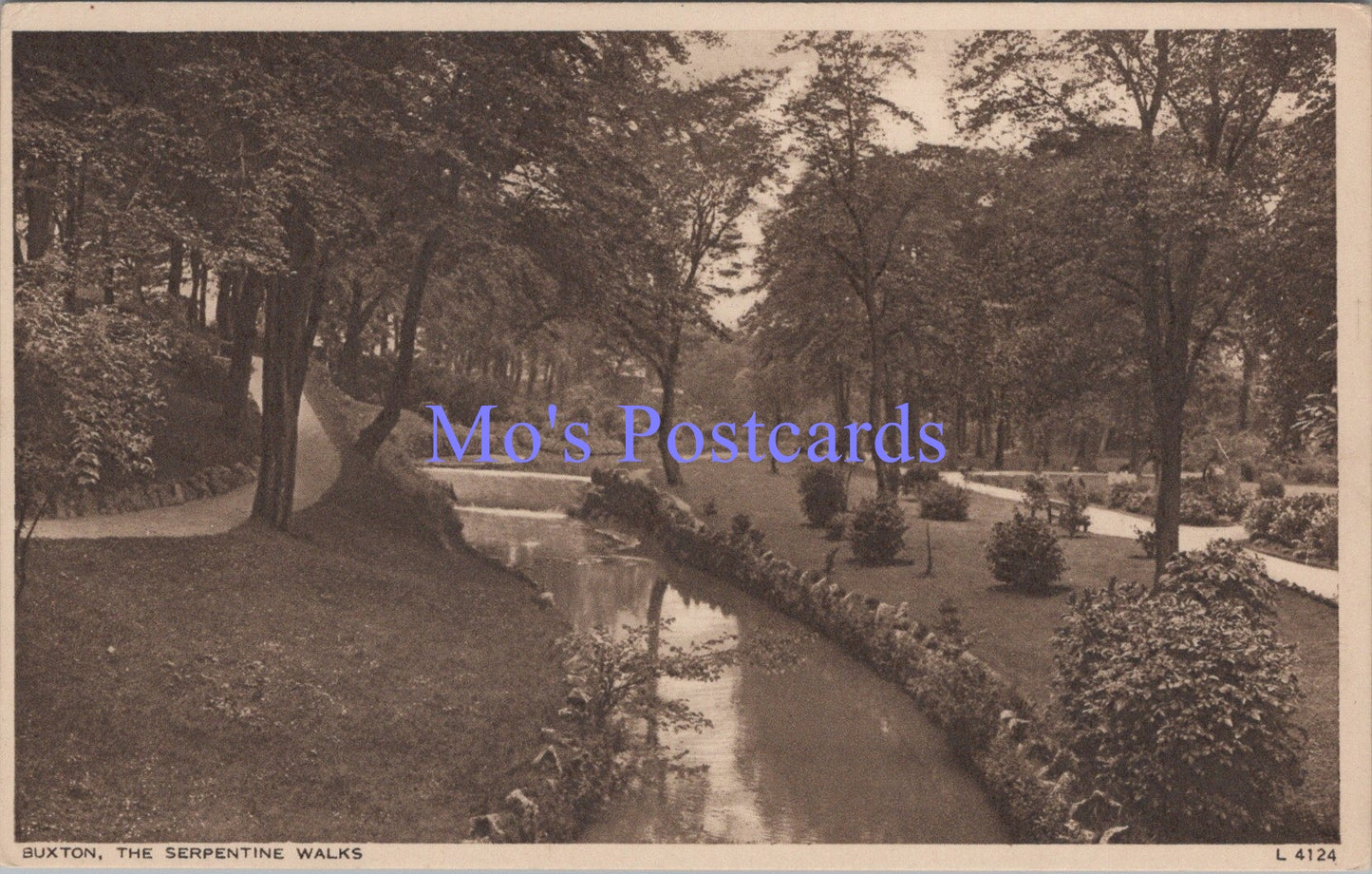 Derbyshire Postcard - Buxton, The Serpentine Walks    SW14336