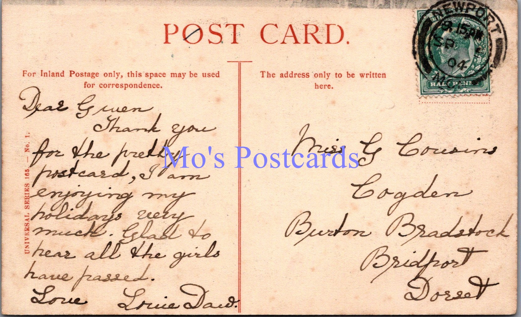 Wales Postcard - Commercial Street, Newport   SW14348