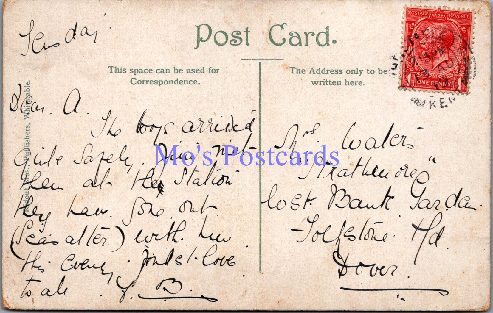 Kent Postcard - Whitstable Oyster Dredging Boats   SW14351