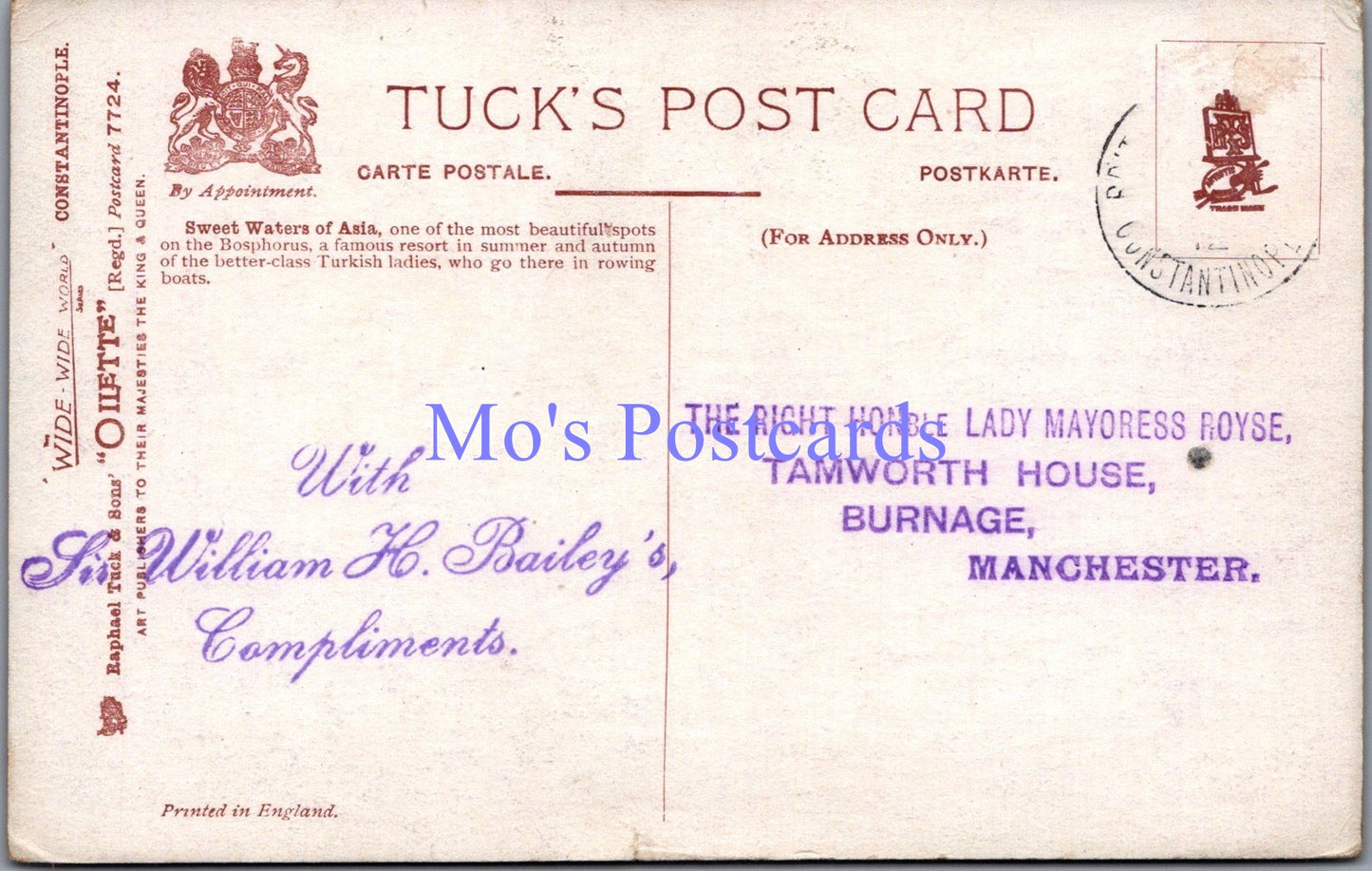 Turkey Postcard - Istanbul, Constantinople, Sweet Waters of Asia   SW14357