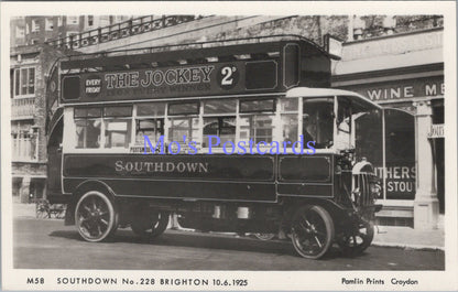 Transport Postcard - Southdown Bus No 228 at Brighton  SW14360
