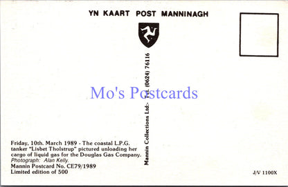 Isle of Man Postcard -M.V "Lisbet Tholstrup" at Douglas  SW14365