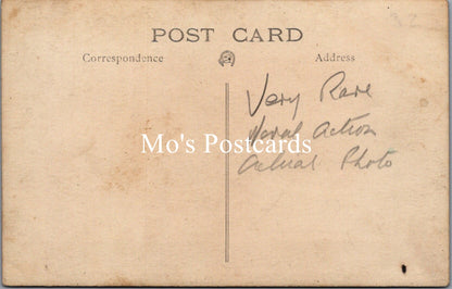 Vintage postcard with a beige background