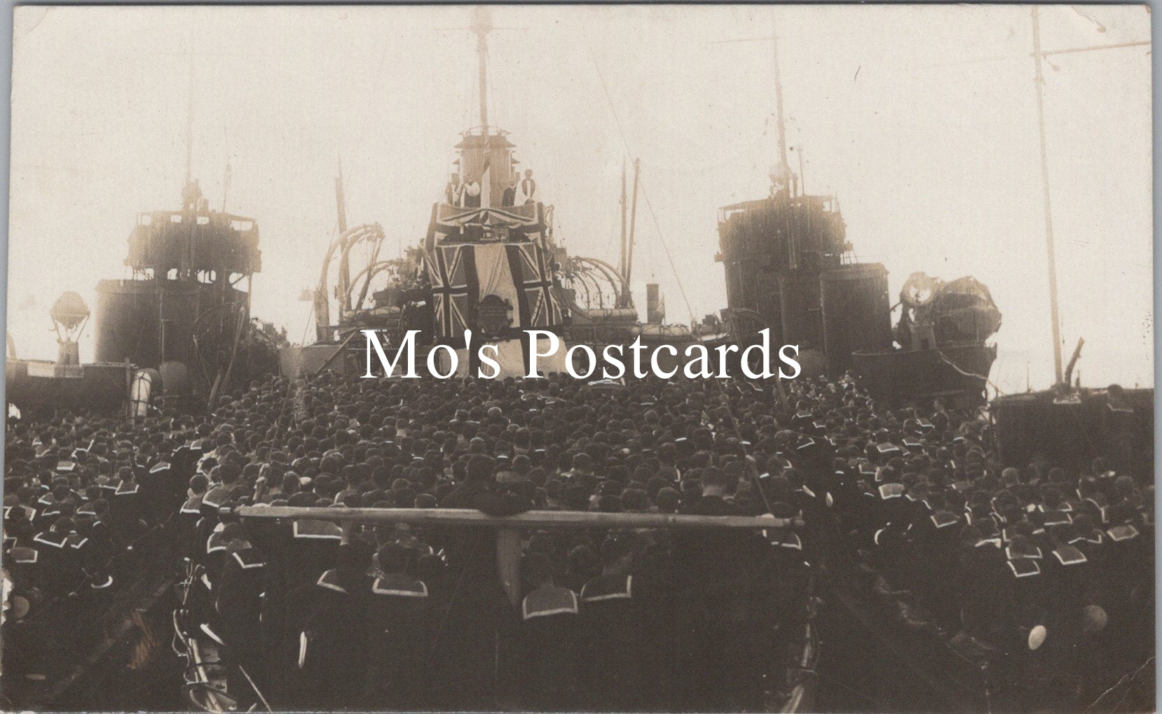 Naval Postcard - Arch Bishop Addressing Sailors, First Destroyer Flotilla  SW20241