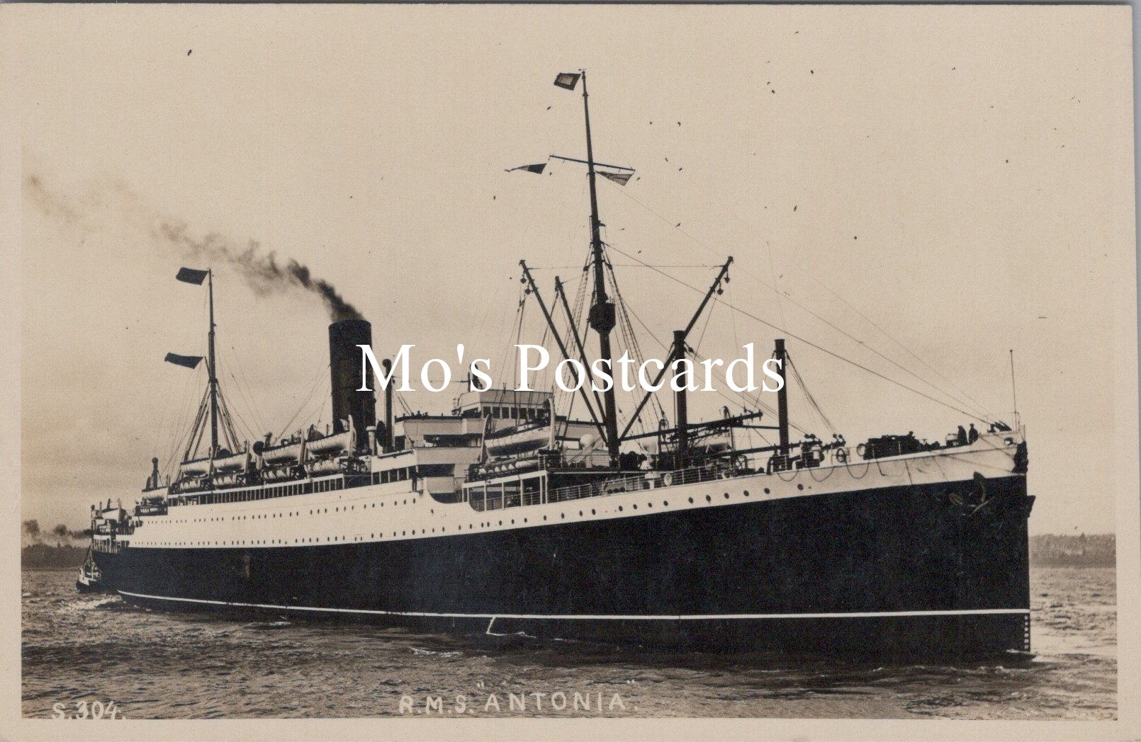 Shipping Postcard - Cunard Ocean Liner R.M.S. "Antonia"  SW16723